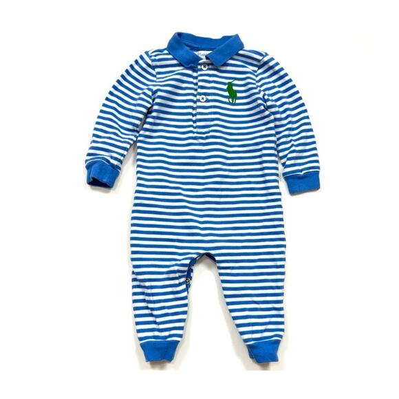 Ralph Lauren Striped Polo Coverall - Picture 1 of 10